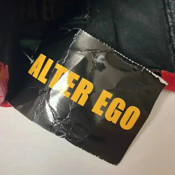 Alter Ego Black/Red Goth Renaissance Lamb Leather Lace Up Corset 34 - Picture 10 of 16